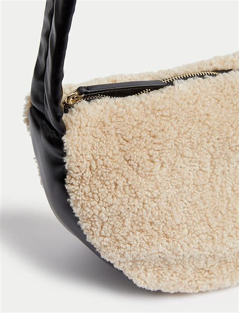 Buy Faux Shearling Cross Body Bag at Marks & Spencer
