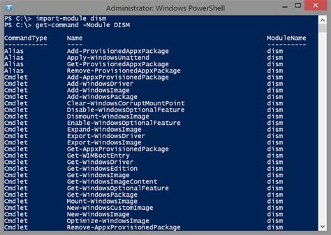 Image result for PowerShell Dism Commands
