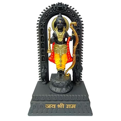 Buy Resin Shree Ram Lalla Murti for Pooja 10"x6"x2.5" | Ayodhya Ram ...