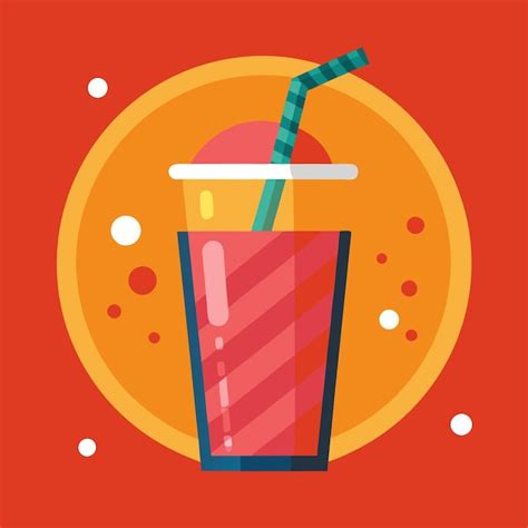 Report suggests sugary drinks and anxiety link Vector Art Vector Art