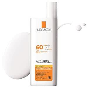 La Roche-Posay Anthelios 60 Ultra Light Sunscreen Fluid For Face, 1.7 ...