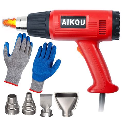 Buy Heat 2000w Hot Air Tool Kit (4 Nozzles and Heat Resistant Gloves ...