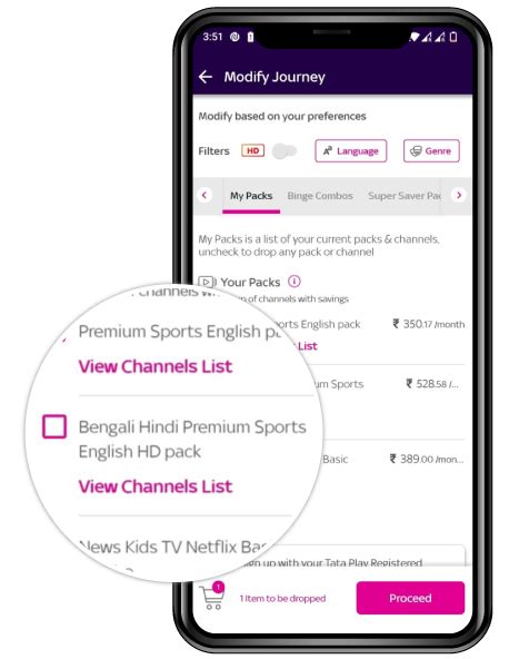 Add or Remove Channels: Dropped Pack Status