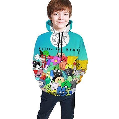 Youth Hoodie Sweatshirt Battle for Bfdi Loose Pullover with Pocket Kids ...