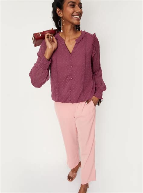 Buy Women Dobby Textured Woven Top Online at just Rs. 799.0 ...