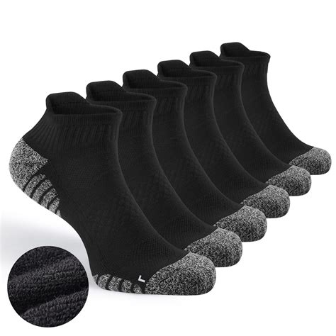 Honeysea Ankle Socks Men - Womens Athletic Socks Running Socks Black ...