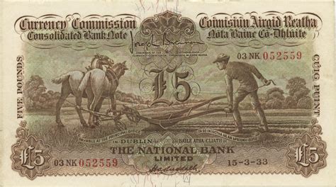 5 Pounds (National Bank) - Ireland – Numista