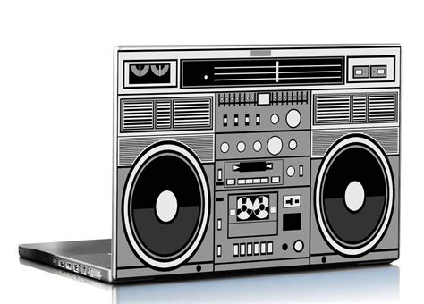 PIXELARTZ Laptop Skin - Vintage Boom Box - 15.6 Inches : Amazon.in ...