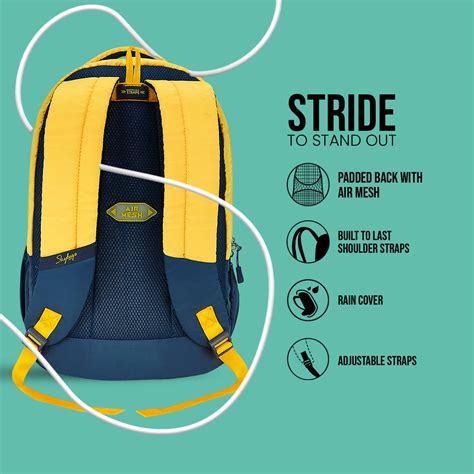 Skybags Strider Pro 05 Laptop Backpack (H) Ylw