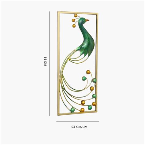 Buy VEDAS Mystical India Leo Metal Peacock Wall Accent from Vedas at ...
