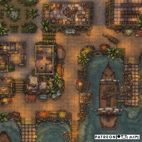 Market Street Battle Map : r/dndmaps