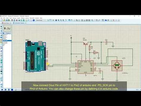Load cell simulation in proteus with arduino