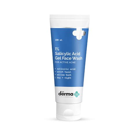 The Derma Co 1% Salicylic Acid Gel Face Wash with Salicylic Acid ...