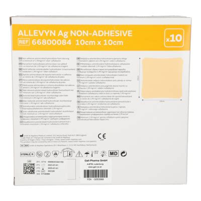 ALLEVYN® Ag Non-Adhesive 10 cm x 10 cm [3253368]-Gall-Pharma GmbH ...