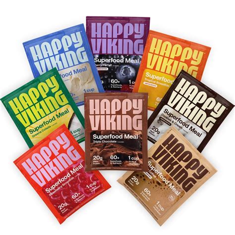 Amazon.com: Happy Viking Variety Pack Plant Protein Powder, Created by ...