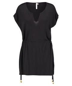 Buy Seafolly Women's Beach Gypsy Rails Dress Cover Up, Black, Small at ...