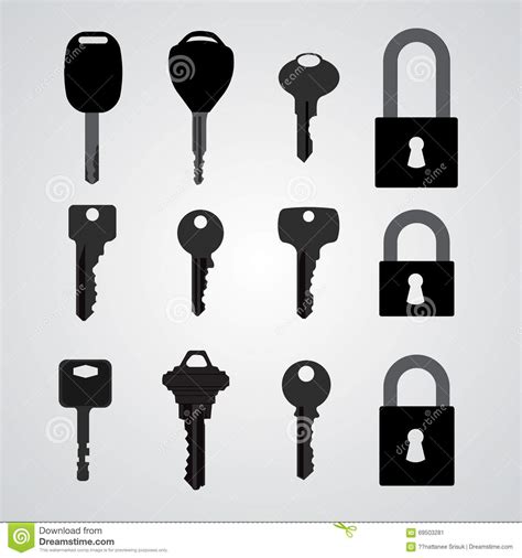 Vector keys stock vector. Illustration of background - 69503281