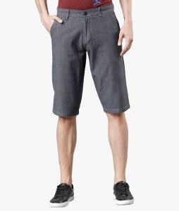 LOCOMOTIVE Self Design Men Grey Regular Shorts - Buy LOCOMOTIVE Self ...