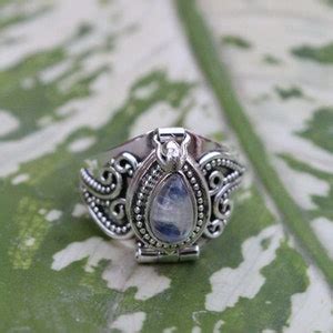 Buy Mother Day Gift, Natural Moonstone Ring, 925 Sterling Silver Plated ...