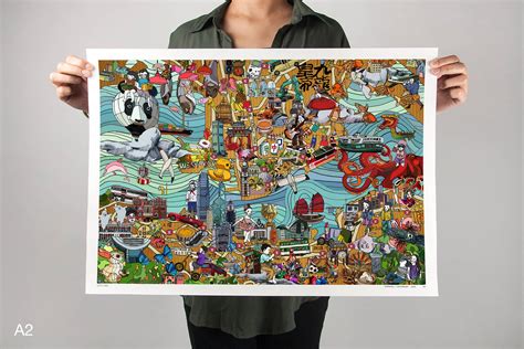 CITIx60 Art Print: Hong Kong City Map – viction:ary