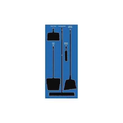 944987-7 Aluminum Shadow Board: 30 in x 68 in, 0.08 in Dp, Blue / Black ...