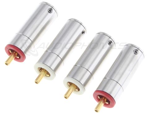 AECO ARP-1512G RCA Connectors Tellurium Copper Gold Plated Ø11mm (Set ...