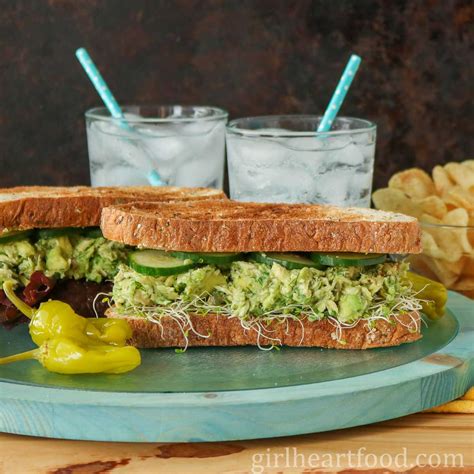 Tuna Avocado Sandwich | Girl Heart Food®