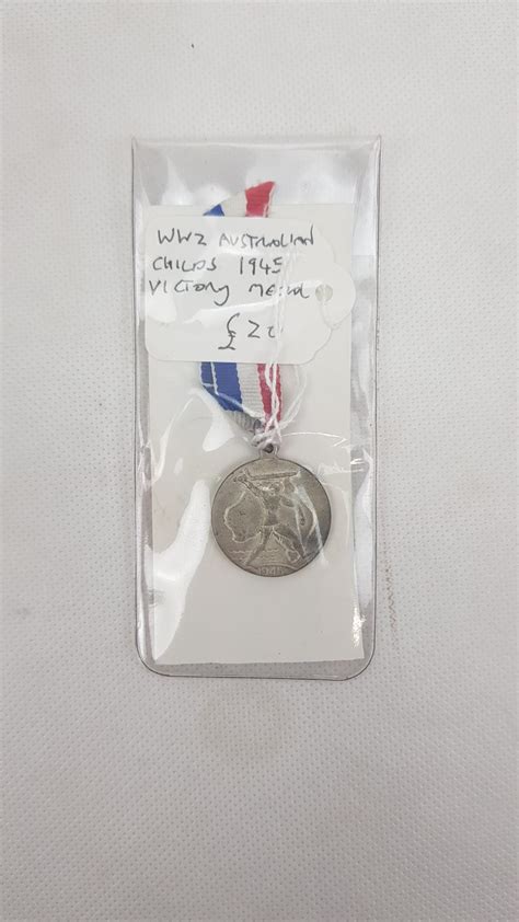 WW2 Australian Childs 1945 Victory Medal - Sally Antiques