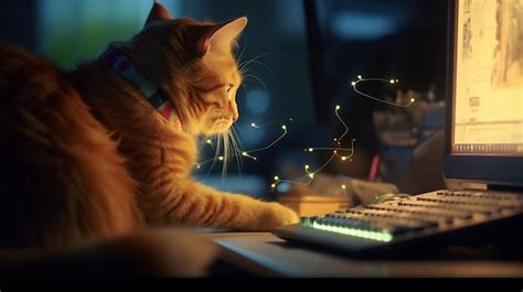 Cat Using Computer 的图像结果