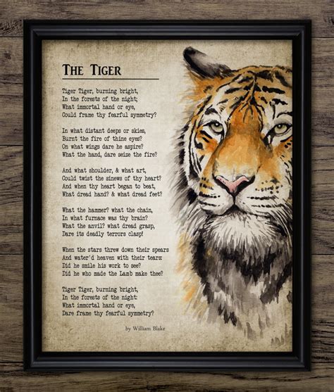 What Does The Tiger Symbolize In The Tyger By William Blake at John ...