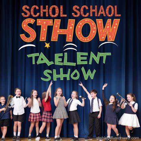 School Talent Show Poster | Stable Diffusion Online