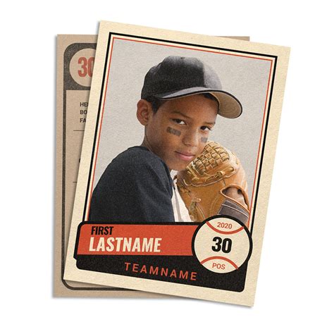 Baseball Card Layout 的图像结果