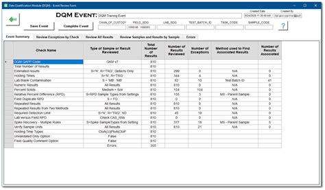 DQM Checks Using Python for Tables 的图像结果