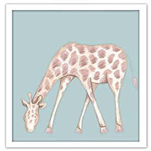 Doodlefish Jaden Giraffe Wall Art, Multi : Amazon.in: Home & Kitchen