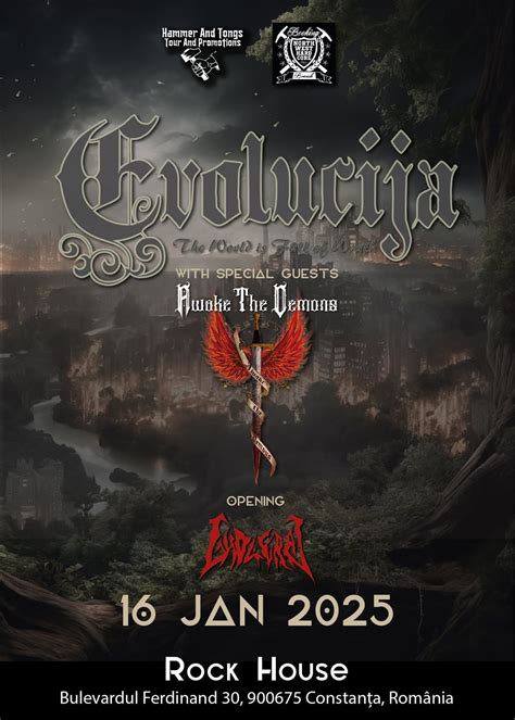 EVOLUCIJA (Swiss/Serb) + AWAKE THE DEMONS & GHOLERA (RO/Constanta ...