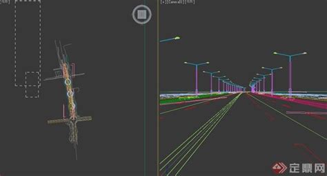 【道路3D模型】-现代CR有灯光有贴图MAX2014道路3d模型下载-ID572272-免费3Dmax模型库 - 青模3d模型网