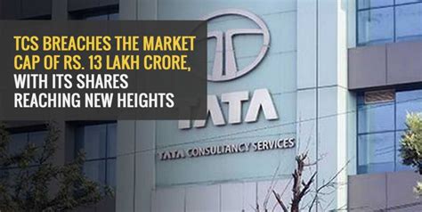 TCS Breaches the Market Cap of Rs. 13 Lakh Crore, With its Shares ...