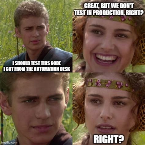 Image result for Test Script Meme