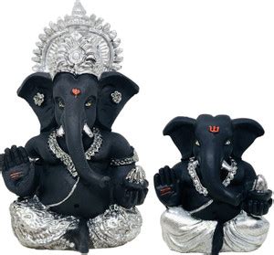 Giftary Pack Of 2 Ganesh Idol Figure Showpiece For Car Dashboard ...
