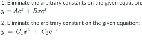 Image result for Eliminating Arbitrary Constant Logarithm