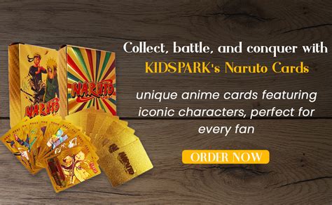 KIDSPARK Naruto Cards - Anime Playing Card Deck Pack With Minato ...