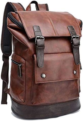 AirCase Vegan Leather Laptop Bag Backpack for Men & Women, 22 l, Tan ...