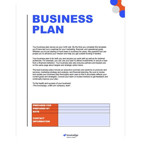 Free Online Business Plan Template 的图像结果