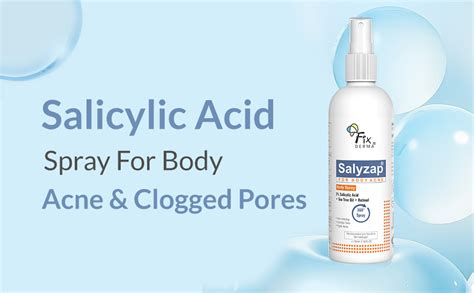 Fixderma 2% Salicylic Acid Salyzap Body Acne Spray For Acne on Back ...