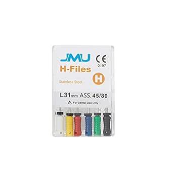 JMU Dental Endodontic Root Canal H-Files,Hand Use Stainless Steel H ...