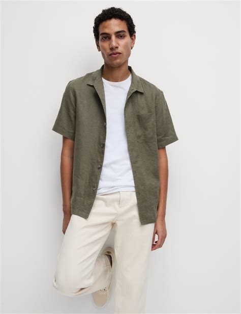 Pure Linen Short Sleeve Shirt | M&S Collection | M&S