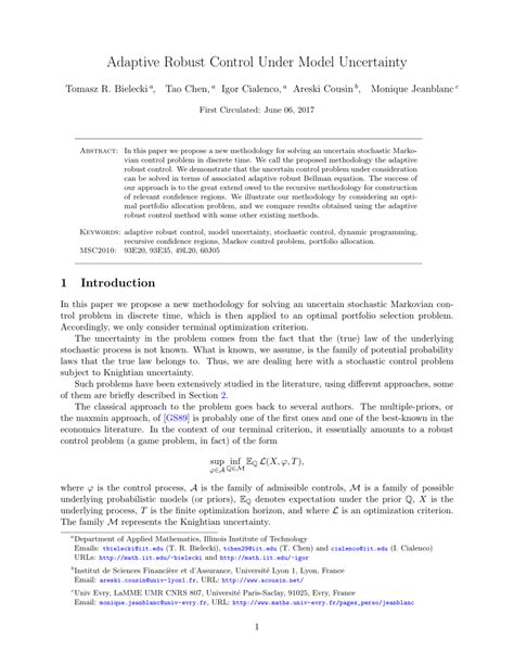 Image result for Adaptive Robust Control