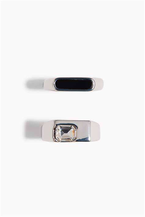 2-pack rings - Silver-coloured - Men | H&M IN