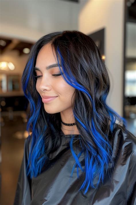38 Gorgeous Blue Highlights Hairstyles To Transform Your Look | Hair ...