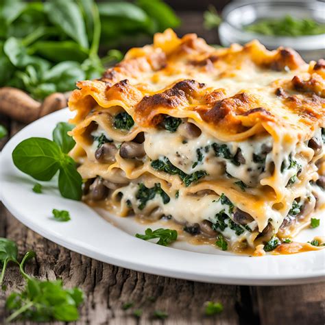 Creamy Mushroom and Spinach Lasagna Recipe | Cheff Recipes